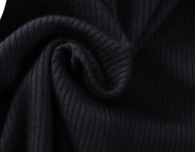 Robe à bretelles : maille côtelée douce et extensible